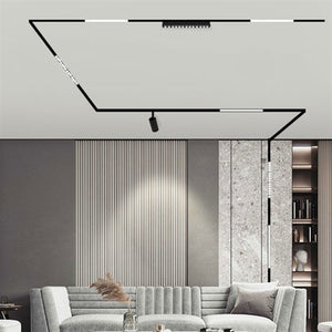 FARETTO LED 15W 48V DC MAGNETICO PER BINARIO AD INCASSO NERO DIREZIONABILE