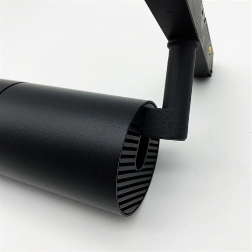 FARETTO LED 15W 48V DC MAGNETICO PER BINARIO AD INCASSO NERO DIREZIONABILE