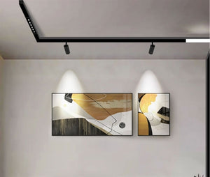 FARETTO LED 15W 48V DC MAGNETICO PER BINARIO AD INCASSO NERO DIREZIONABILE