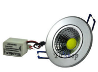 FARETTO LED COB 5W AD INCASSO ALETTE A MOLLA SOFFITTO 400 LUMEN LED DRIVER
