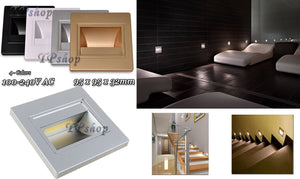 FARETTO LED INCASSO MURO SEGNAPASSO SEGNAPASSI CORRIDOIO STANZE SALE SCALE 1,5W Nero