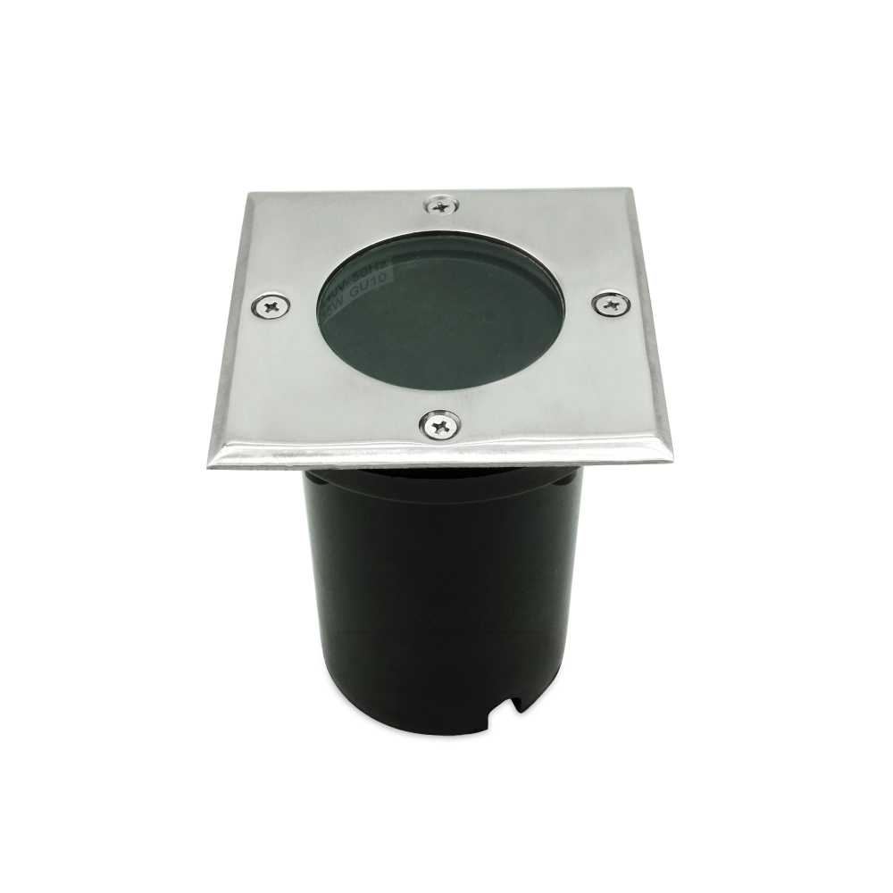 FARETTO LED SEGNAPASSO CALPESTABILE CARRABILE QUADRATO GU10 IP65