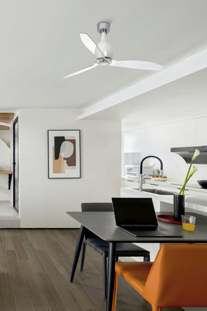 Faro Faro 32020 Bianco Trasparente Ventilatore Per Soffitto Mini Eterfan