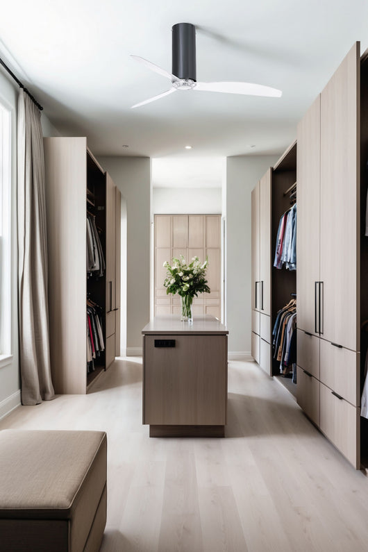 Faro 32035 Ventilatore Da Soffitto Senza Luce Dc Diametro 128 Cm Fino a 176 M2 Nero Brillante