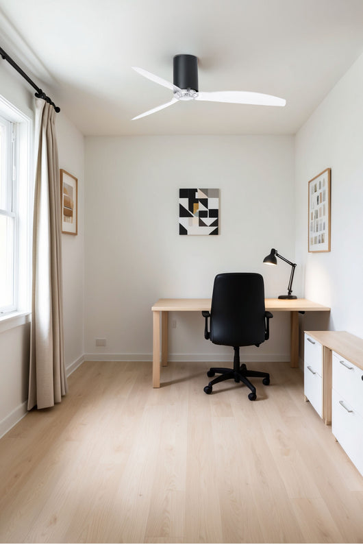 Faro Faro 32041 Trasparente Ventilatore Nero Opaco Pale Trasparenti