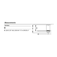 FARO Ventilatore da soffitto con luce MINI TUBE FAN Ø1280 mm 17 W 3000 K luce calda, 6 velocità, motore DC, funzione inversa, telecomando, nero opaco, acciaio e vetro, pale ABS finitura noce FARO-3204