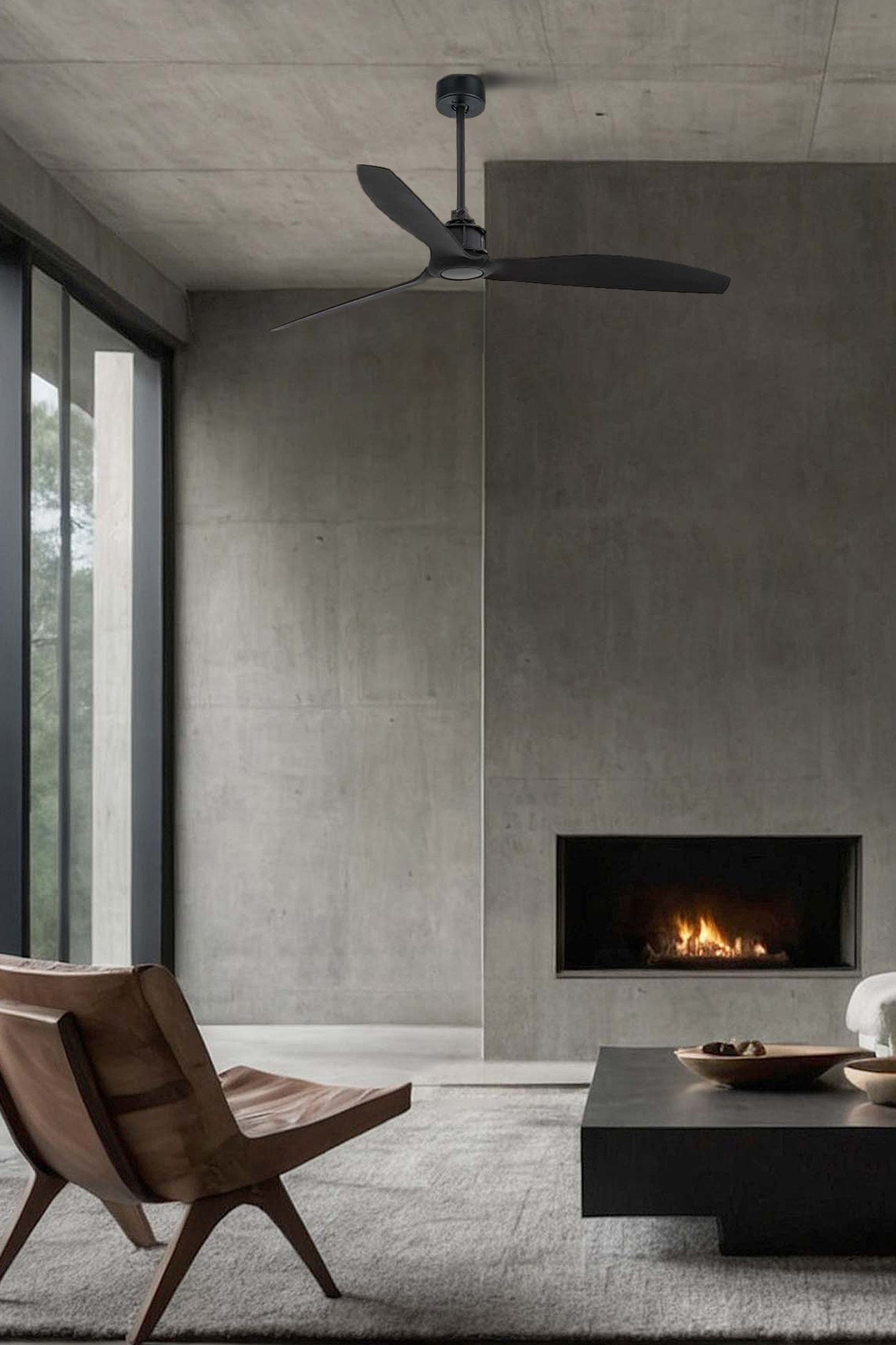 Faro 32100 Ventilatore Da Soffitto Nero Opaco