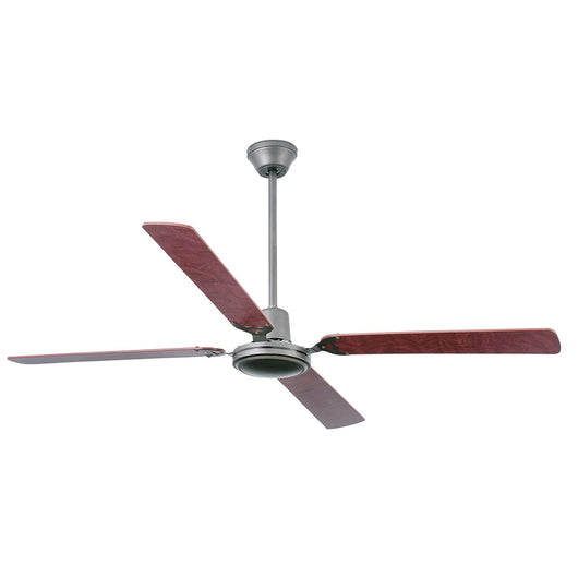 FARO Ventilatore da soffitto Malvinas - Motore in acciaio pale MDF reversibili noce-mogano rossastro 5 velocita comando a parete per interni fino a 28 m² funzione estate-inverno