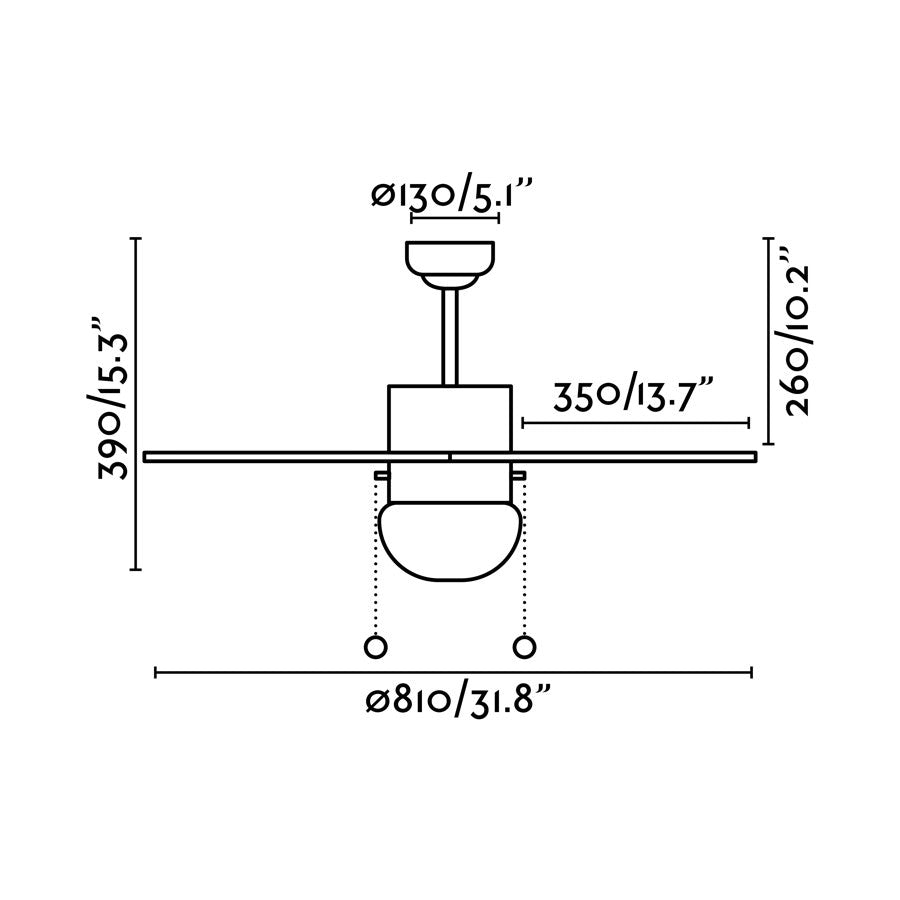 Faro 33179 Multicolore Ventilatore Con Luce Palao Multicolore