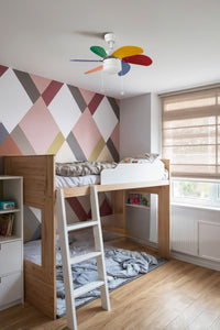 Faro 33179 Multicolore Ventilatore Con Luce Palao Multicolore