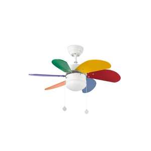 Faro 33179 Multicolore Ventilatore Con Luce Palao Multicolore