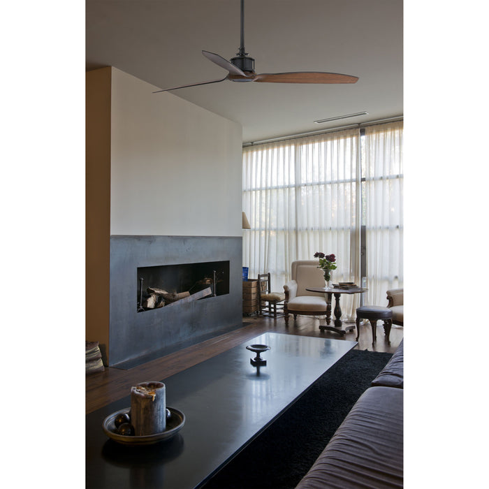 Faro Faro 33395 Nero Marrone Ventilatore Soffitto Senza Luce Just Fan