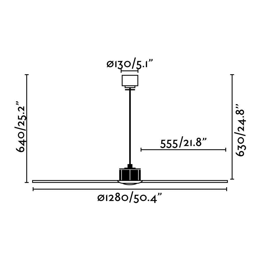 Faro 33398 Ventilatore Da Soffitto Senza Luce Motore Dc Diametro 128 Cm Marrone