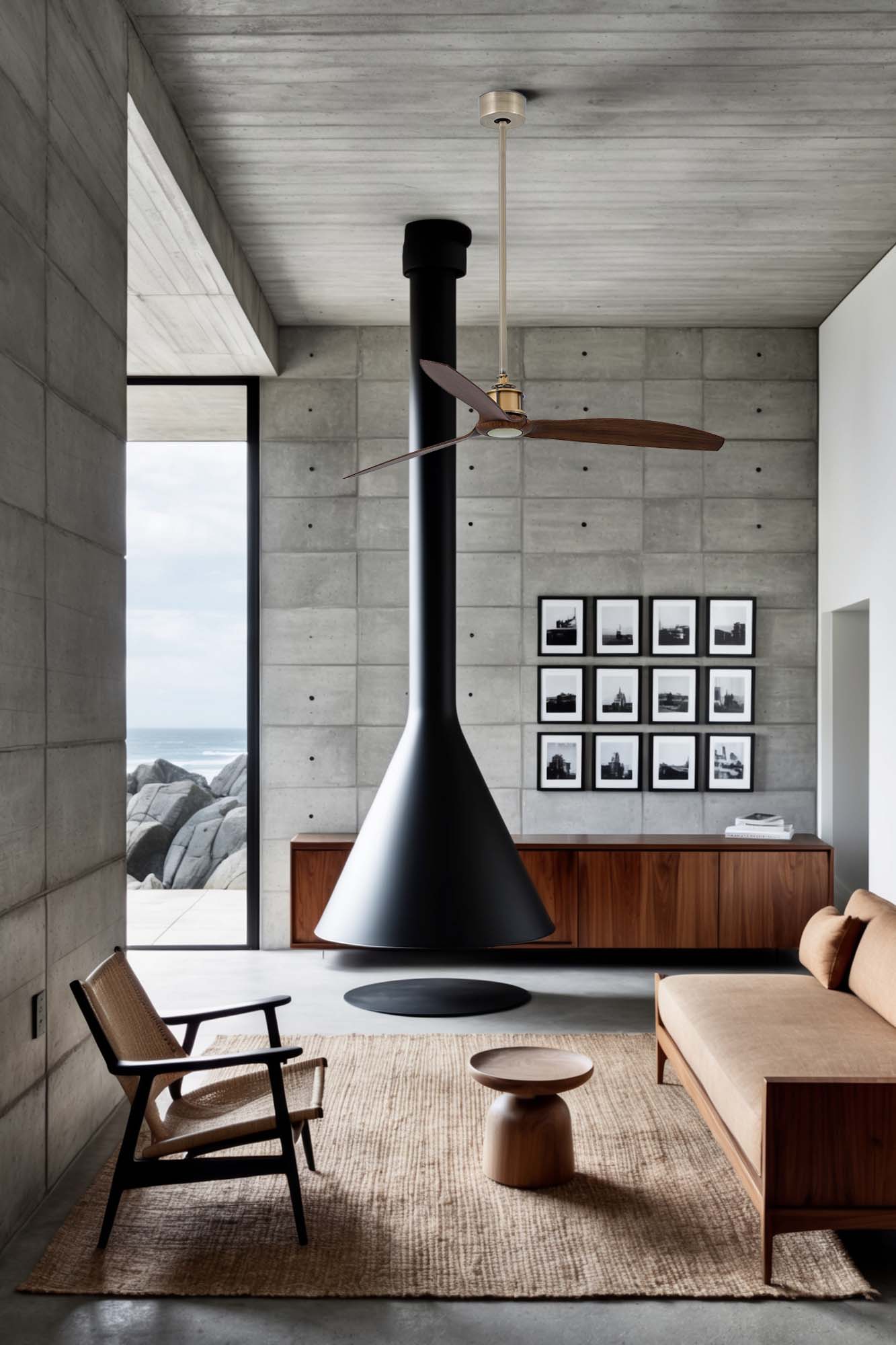 Faro 33398 Ventilatore Da Soffitto Senza Luce Motore Dc Diametro 128 Cm Marrone