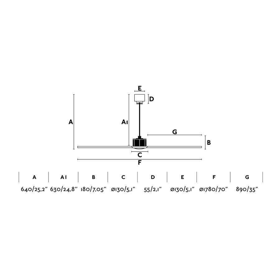 Faro Faro 33430 Ventilatore a Pale Per Grandi Ambienti