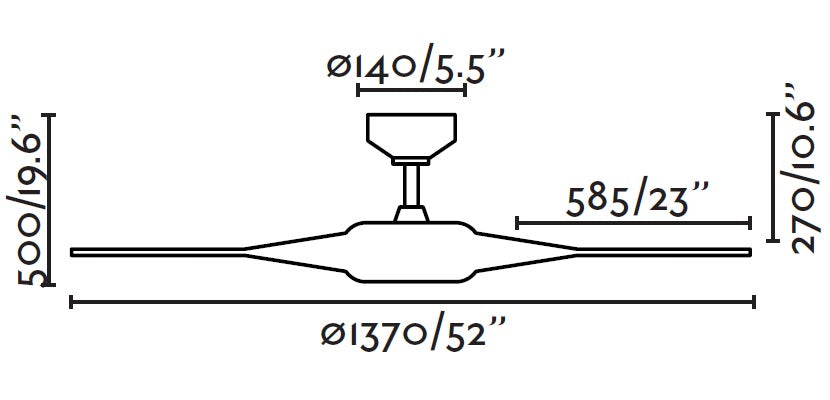 Faro Faro 33548 Bianco Ventilatore Per Soffitto Bianco Con Led
