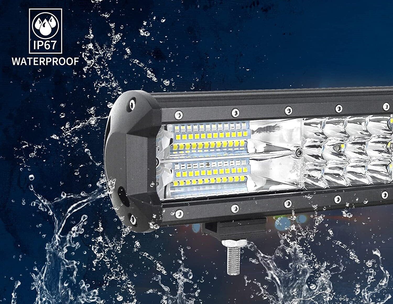 FARO BARRA SUPPLEMENTARE PROFONDITA' AUTO FUORISTRADA 12V 24V 120LED 432W 6500K