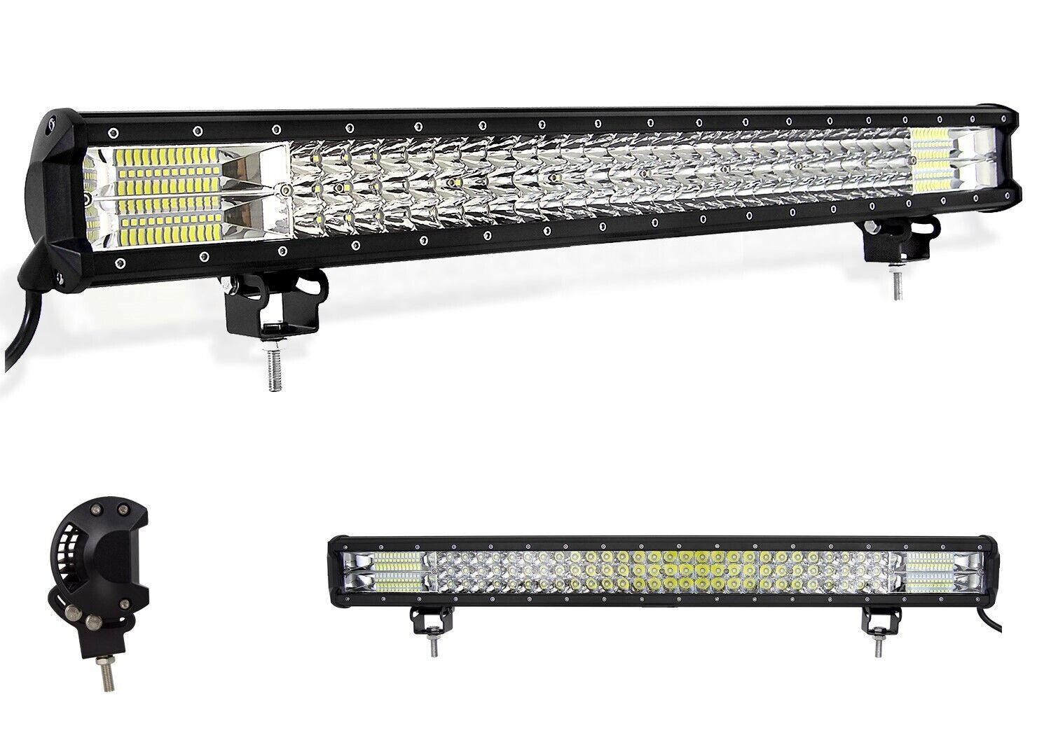 FARO BARRA SUPPLEMENTARE PROFONDITA AUTO FUORISTRADA.  12V 24V 96 LED 288W 6000K