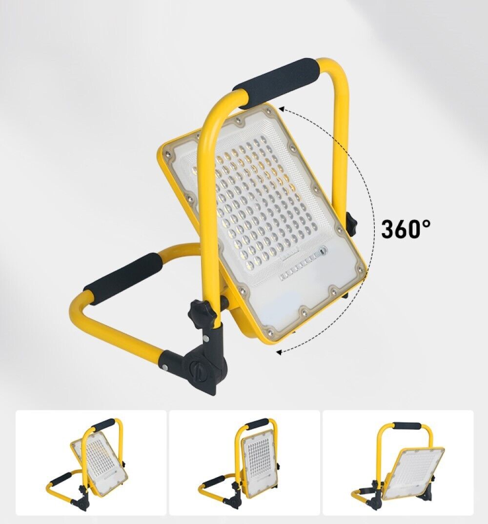 FARO FARETTO 100W LED EMERGENZA BATTERIA RICARICABILE PORTATILE ESTERNO T1100