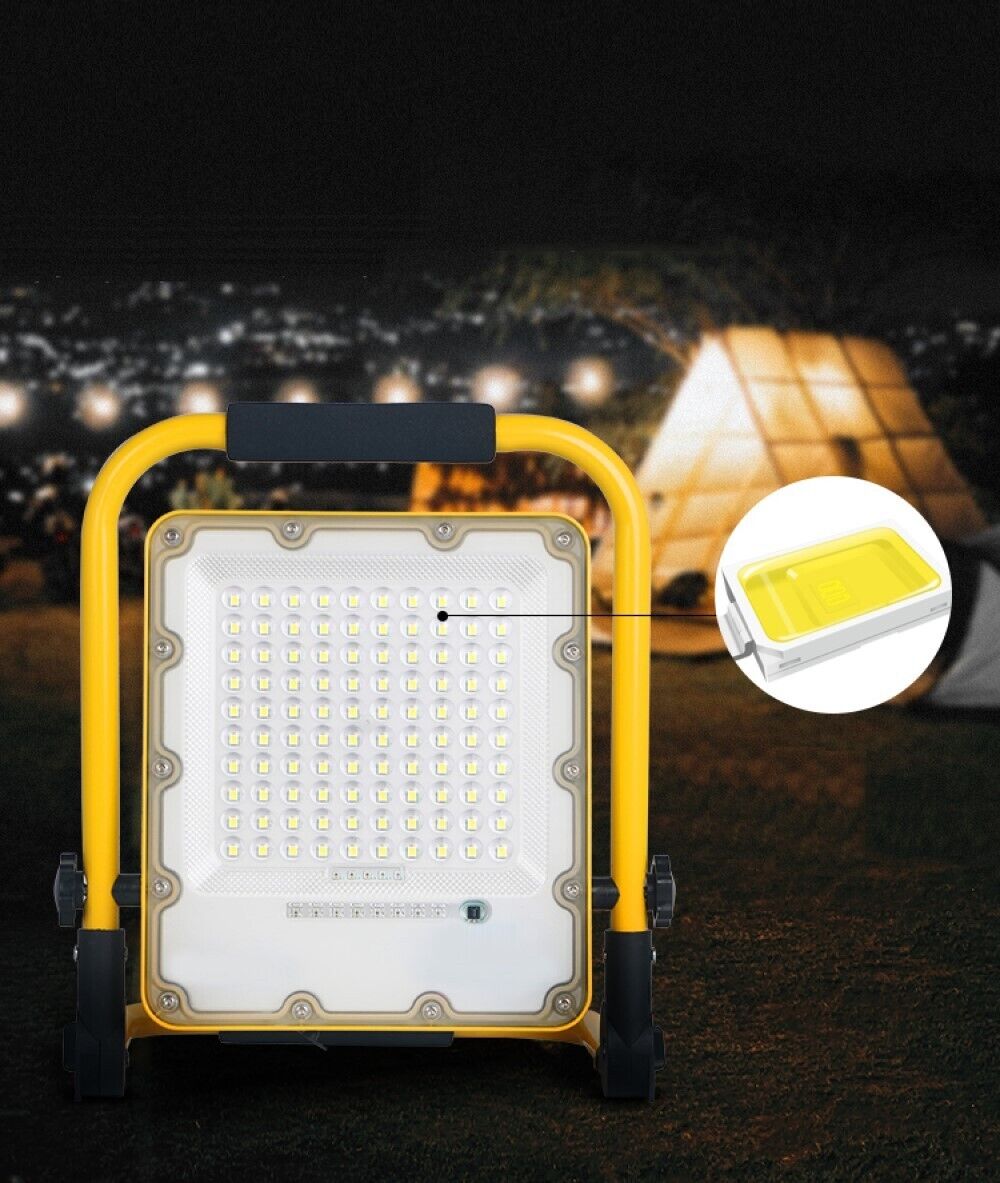 FARO FARETTO 100W LED EMERGENZA BATTERIA RICARICABILE PORTATILE ESTERNO T1100