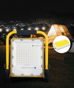 FARO FARETTO 100W LED EMERGENZA BATTERIA RICARICABILE PORTATILE ESTERNO T1100