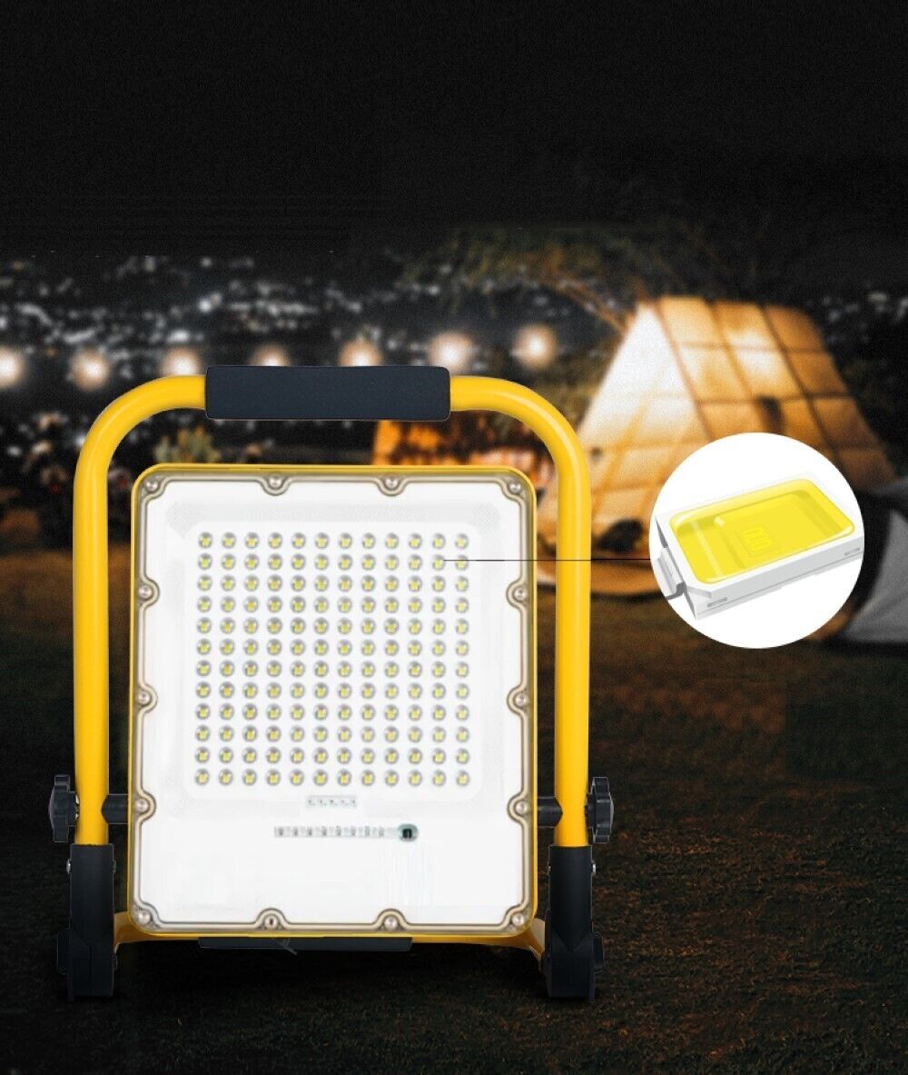 FARO FARETTO 200W LED EMERGENZA BATTERIA RICARICABILE PORTATILE ESTERNO T1200