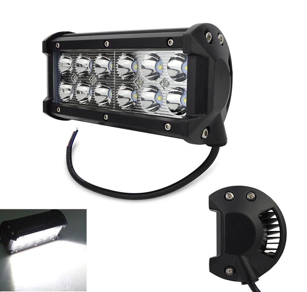 FARO LAMPADA SUPPLEMENTARE PROFONDITA AUTO FUORISTRADA 12V 12 LED 36W 6000K IP68
