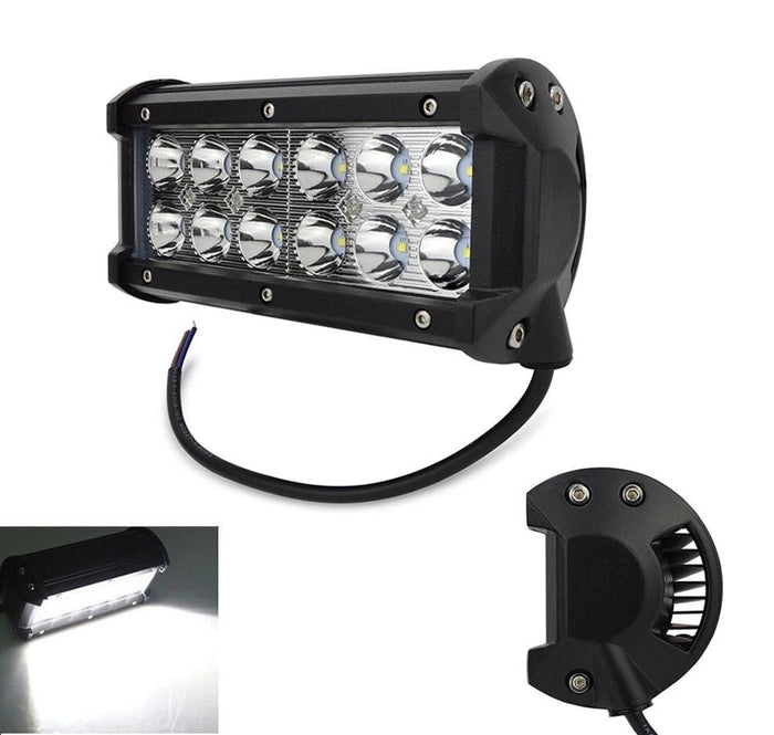 FARO LAMPADA SUPPLEMENTARE PROFONDITA AUTO FUORISTRADA 12V 12 LED 36W 6000K IP68