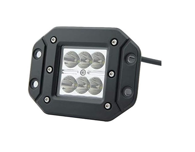 FARO LAMPADA SUPPLEMENTARE PROFONDITA' AUTO FUORISTRADA 12V 6 LED 18W IP68