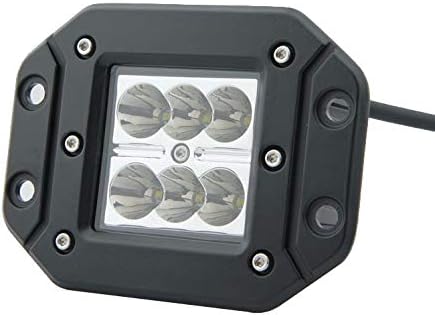 FARO LAMPADA SUPPLEMENTARE PROFONDITA' AUTO FUORISTRADA 12V 6 LED 18W IP68