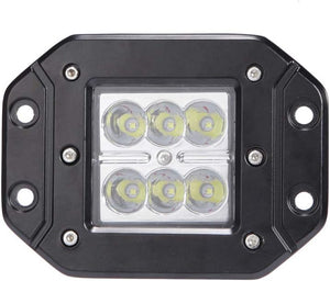 FARO LAMPADA SUPPLEMENTARE PROFONDITA' AUTO FUORISTRADA 12V 6 LED 18W IP68
