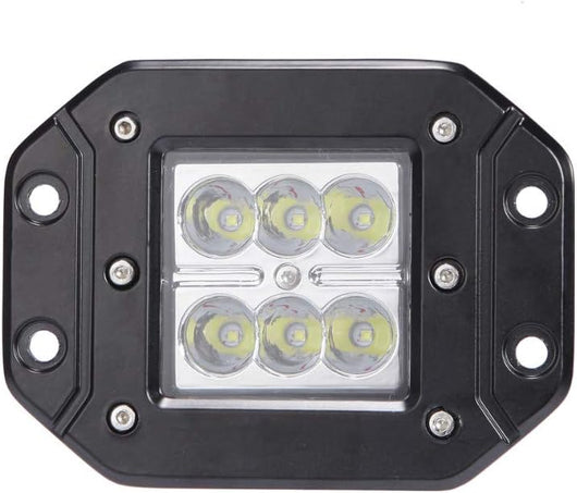 FARO LAMPADA SUPPLEMENTARE PROFONDITA' AUTO FUORISTRADA 12V 6 LED 18W IP68
