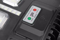 FARO LED LAMPIONE STRADALE 1200W PANNELLO SOLARE SENSORE CREPUSCOLARE IP65