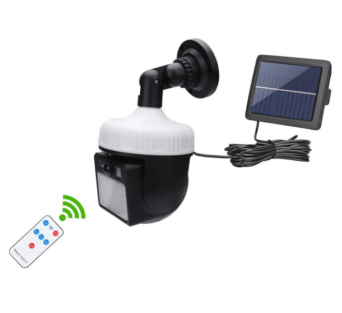 FARO SOLARE 300 LED SMD CON TELECOMANDO FARETTO SENSORE DI MOVIMENTO JX-8116A
