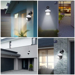 FARO SOLARE 300 LED SMD CON TELECOMANDO FARETTO SENSORE DI MOVIMENTO JX-8116A