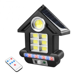 FARO SOLARE CON PANNELLO FARETTO SENSORE DI MOVIMENTO 81 LED COB CL-S180