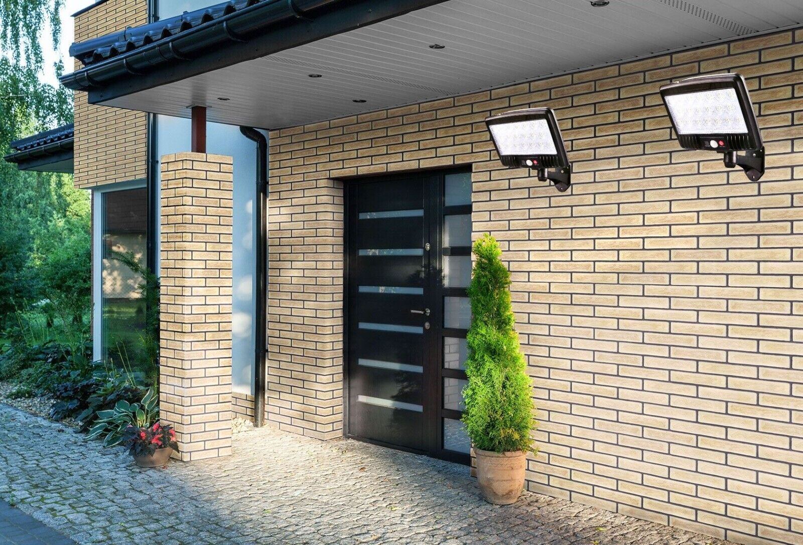 FARO SOLARE FARETTO CON TELECOMANDO SENSORE DI MOVIMENTO 140 + 6 LED FO-TA155