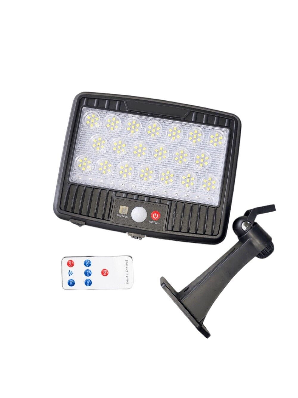 FARO SOLARE FARETTO CON TELECOMANDO SENSORE DI MOVIMENTO 140 + 6 LED FO-TA155