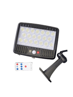 FARO SOLARE FARETTO CON TELECOMANDO SENSORE DI MOVIMENTO 140 + 6 LED FO-TA155