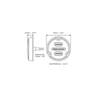 FARO SUB APELO A2 LED BRONZE RGB