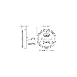 FARO SUB APELO A2 LED BRONZE RGB