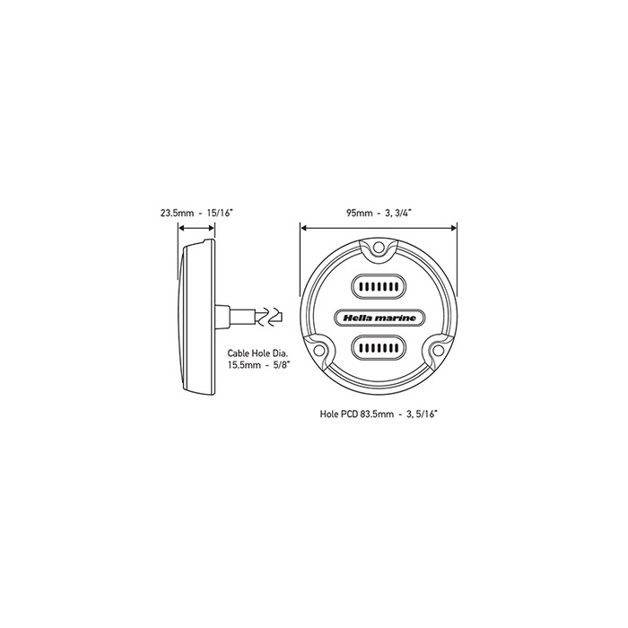 FARO SUB APELO A2 LED BRONZE RGB