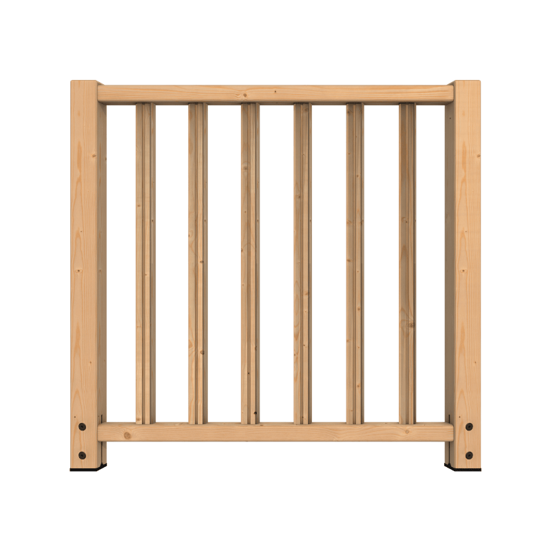 SELVA – Kit di riempimento per parapetto in legno 1 m