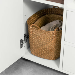 Carrello Tavolino da salotto Comodino Piccolo Comodino Bianco Comodini L60*P35*A70cm FBT105-W