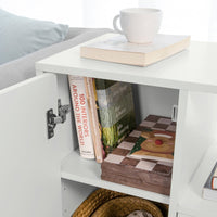 Carrello Tavolino da salotto Comodino Piccolo Comodino Bianco Comodini L60*P35*A70cm FBT105-W