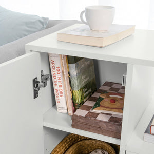 Carrello Tavolino da salotto Comodino Piccolo Comodino Bianco Comodini L60*P35*A70cm FBT105-W