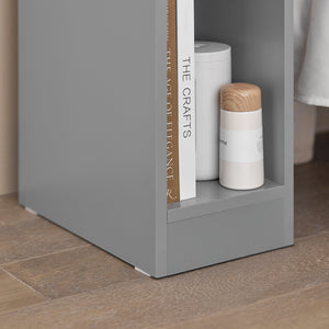 Comodino con cassetto per letto a molle 20x60x35 cm Grigio FBT111-HG