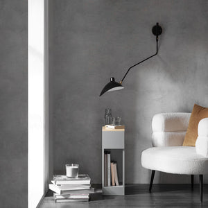 Comodino con cassetto per letto a molle 20x60x35 cm Grigio FBT111-HG