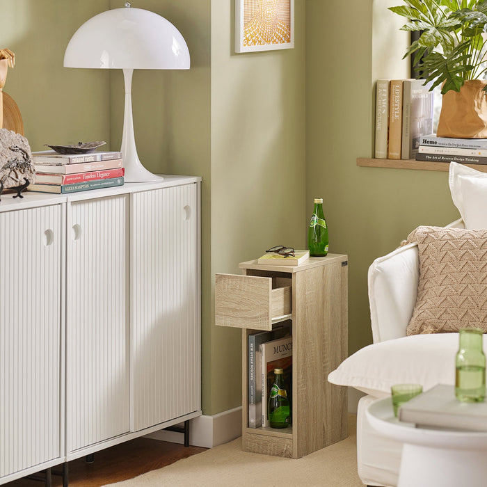 SET 2 Comodini 20x60x35 Cm Naturali FBT111-Nx2