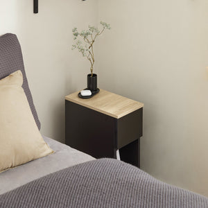 SET 2 Comodini 20x60x35 Cm Neri FBT111-SCHx2